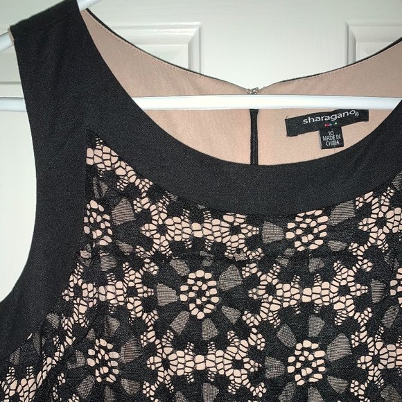 black, and nude sleeveless lace dress NWT - Picture 11 of 11